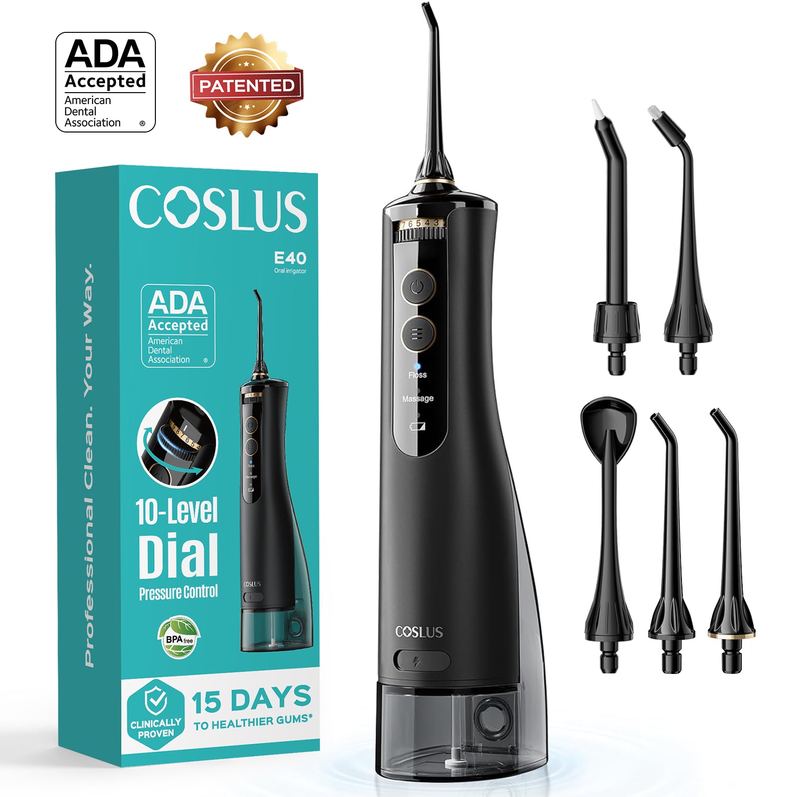 COSLUS E40 Water Flosser Review: Is Their Best-Seller Worth It?