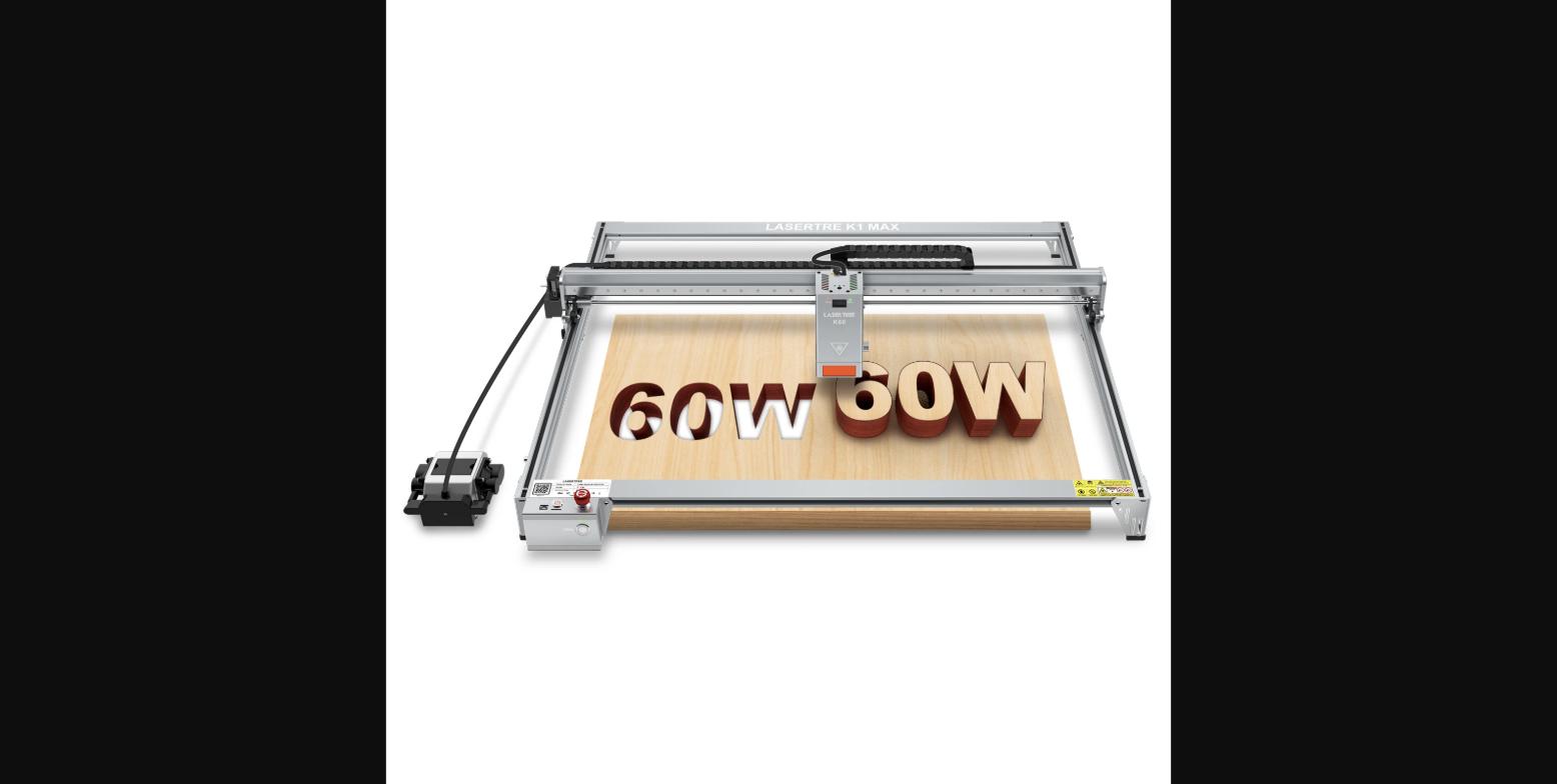 LaserTree K1 Max Review: 60W Large-Format Laser Engraver & Cutter with 800×600mm Work Area