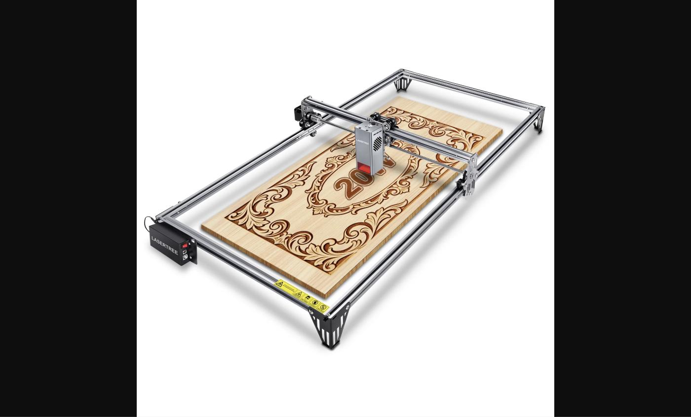 LaserTree K1 Mini Plus Review: 20W Laser Engraver with 400×800mm Work Area at $369