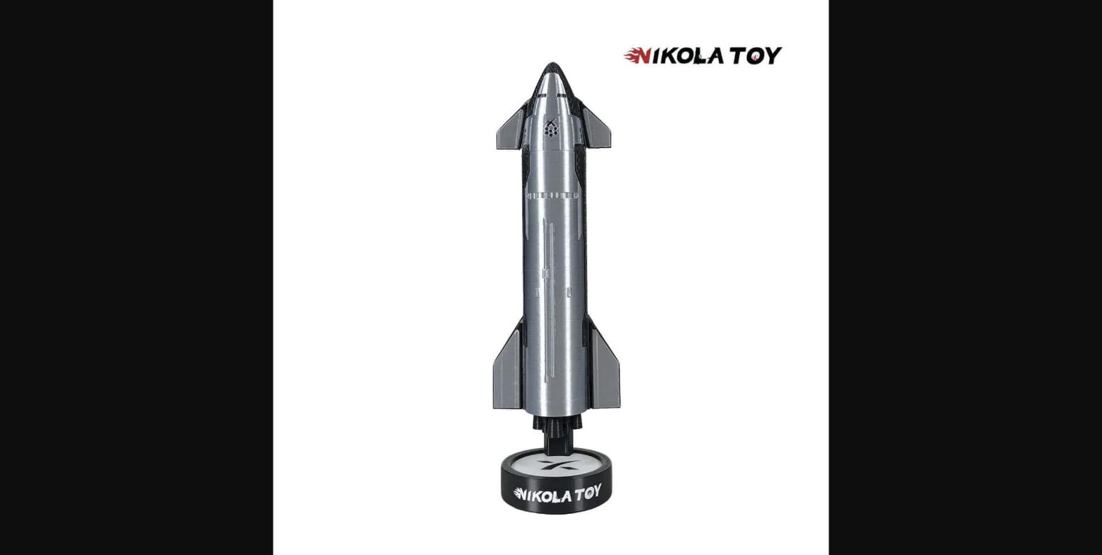 NikolaToy 1/200 SpaceX Starship Model Review: 3D-Printed Desktop Humidifier & Display Piece at $69.90